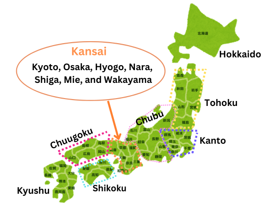 kansai map