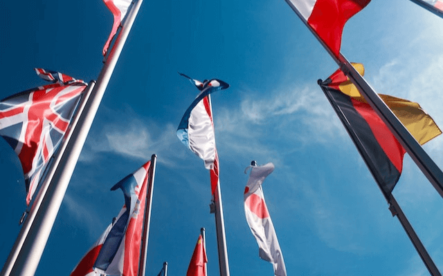 Flags of various countries
