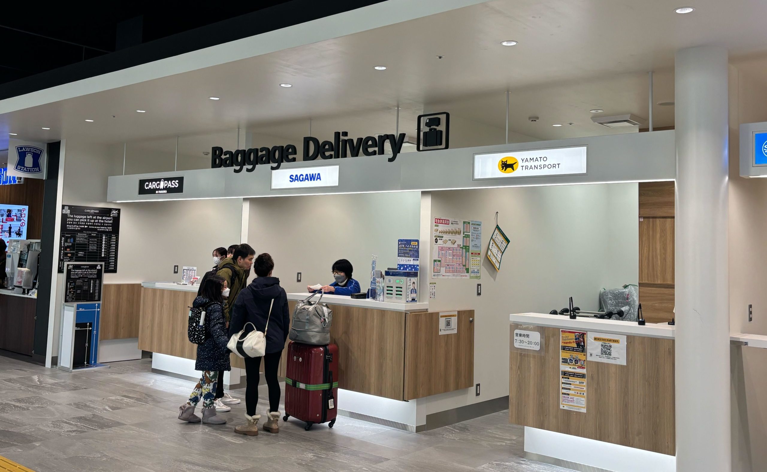 baggage delivery at the airport