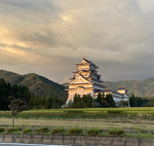 Evening View of Katsuyama Castle