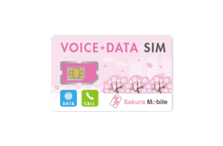 Sakura Voice+Data Sim Logo