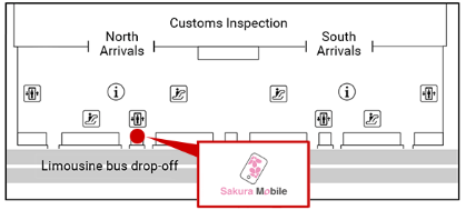 Sakura Mobile Kansai Airport Counter