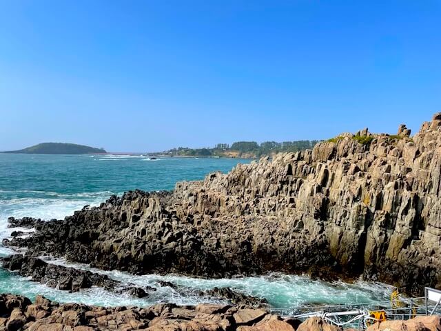 View of the Tojimbo Cliffs