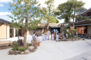 Courtyard at Hyotan Onsen