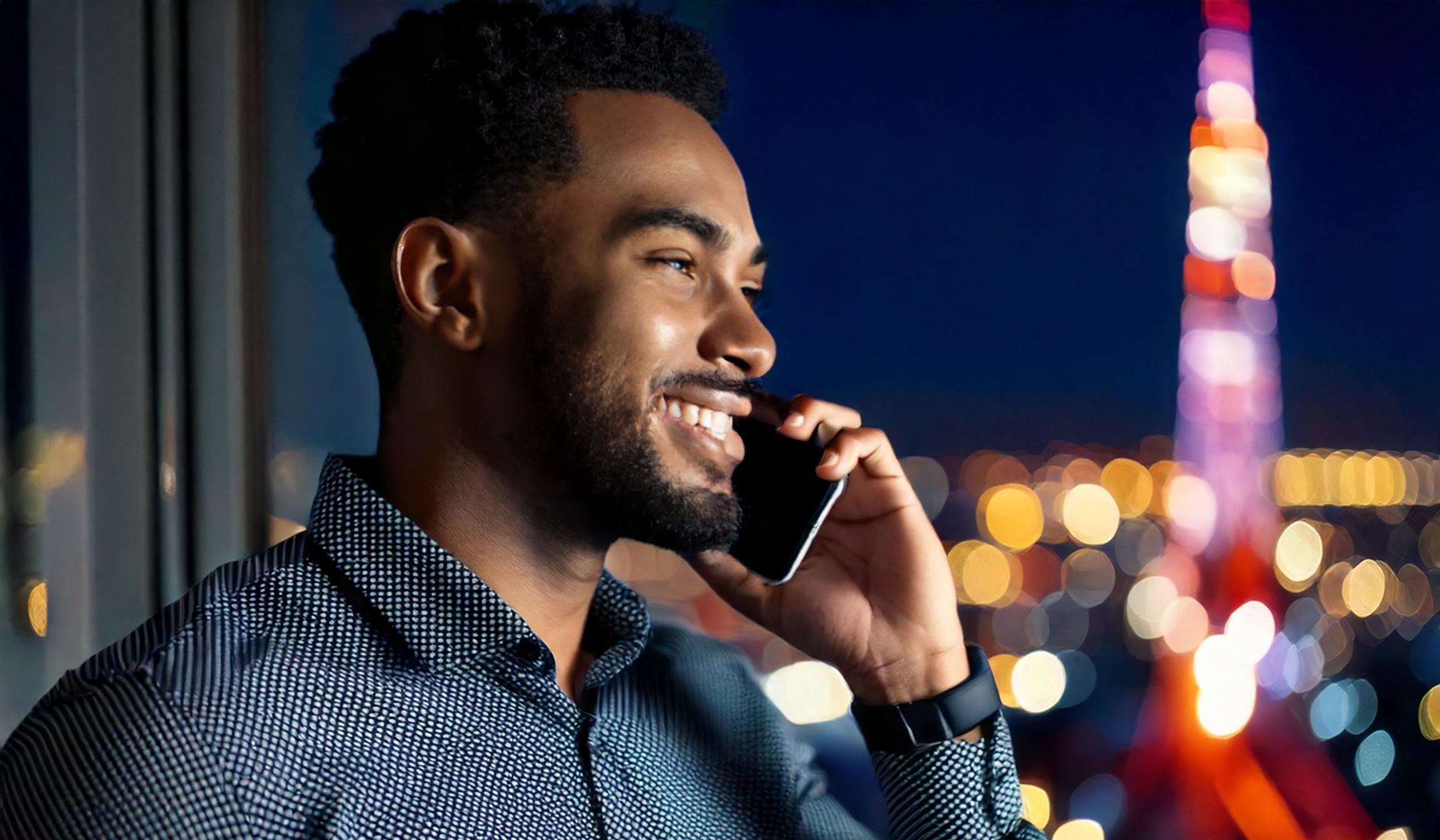 man making a phone call to customer service to get reassurance