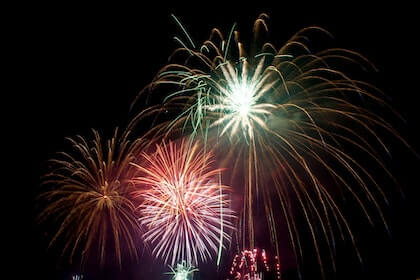 Enjoying the seasonal events, like firework festivals!