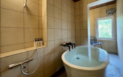 Room with private onsen